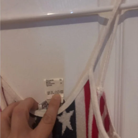 Vertigo Paris Red, White, and Blue Star Crop Top patriotic tank top - Picture 8 of 8